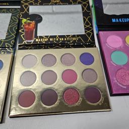 Lot of 3 New Rude Cosmetics Eyeshadow Palettes