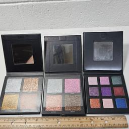 Lot of 3 New Unused Glittery Eyeshadow Palettes