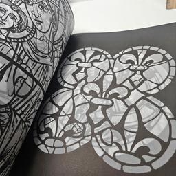 Stained Glass Windows Coloring Book and Design Your Own Coat of Arms
