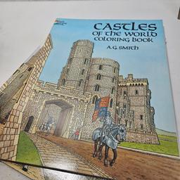 Lot of 2 Castles Coloring Books