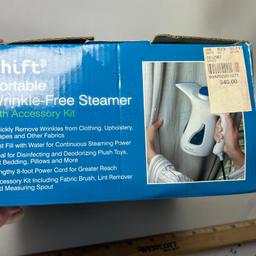 Shift Portable Wrinkle-Free Steamer in Original Box