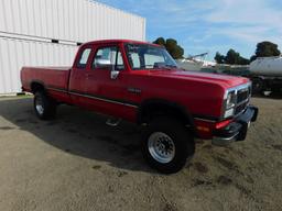 1993 DODGE POWER RAM 250 4X4 EXT CAB PICKUP