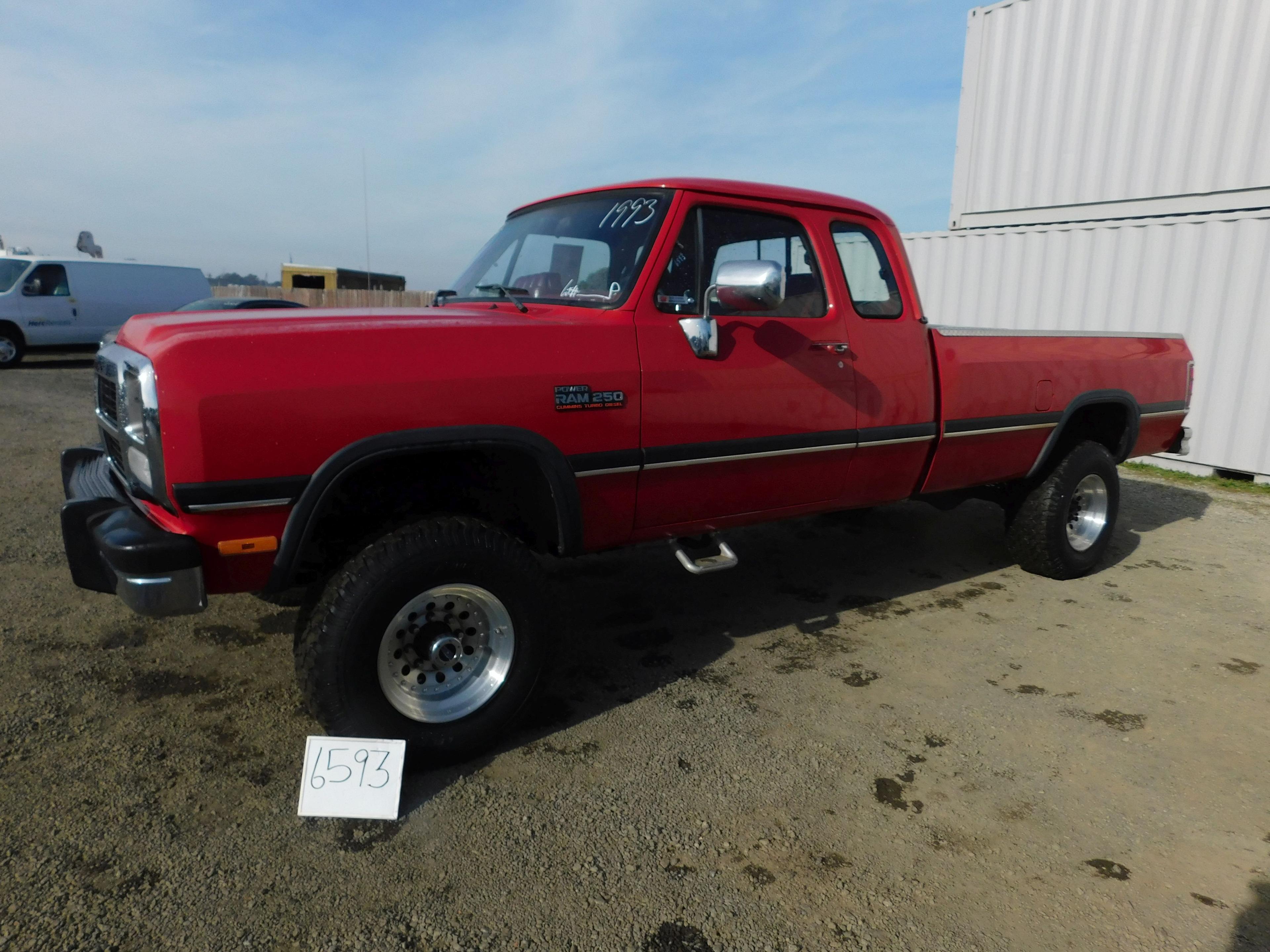 1993 DODGE POWER RAM 250 4X4 EXT CAB PICKUP