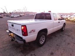 2007 CHEVROLET SILVERADO 1500 4X4 EXTENED CAB PICKUP