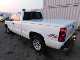 2007 CHEVROLET SILVERADO 1500 4X4 EXTENED CAB PICKUP