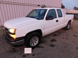 2007 CHEVROLET SILVERADO 1500 4X4 EXTENED CAB PICKUP