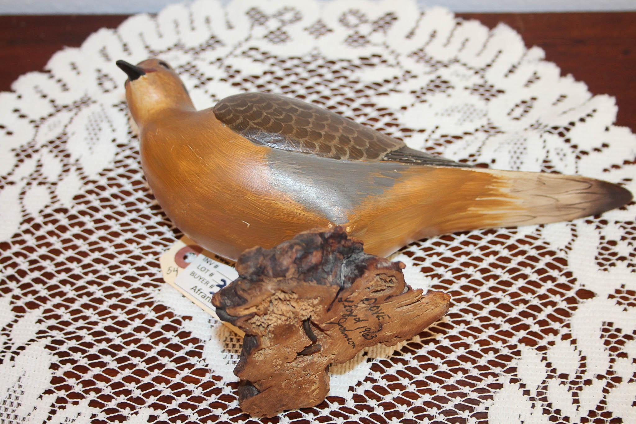 Lloyd Johnson Dove Carving
