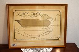 Decoy duck print by Joel Barber