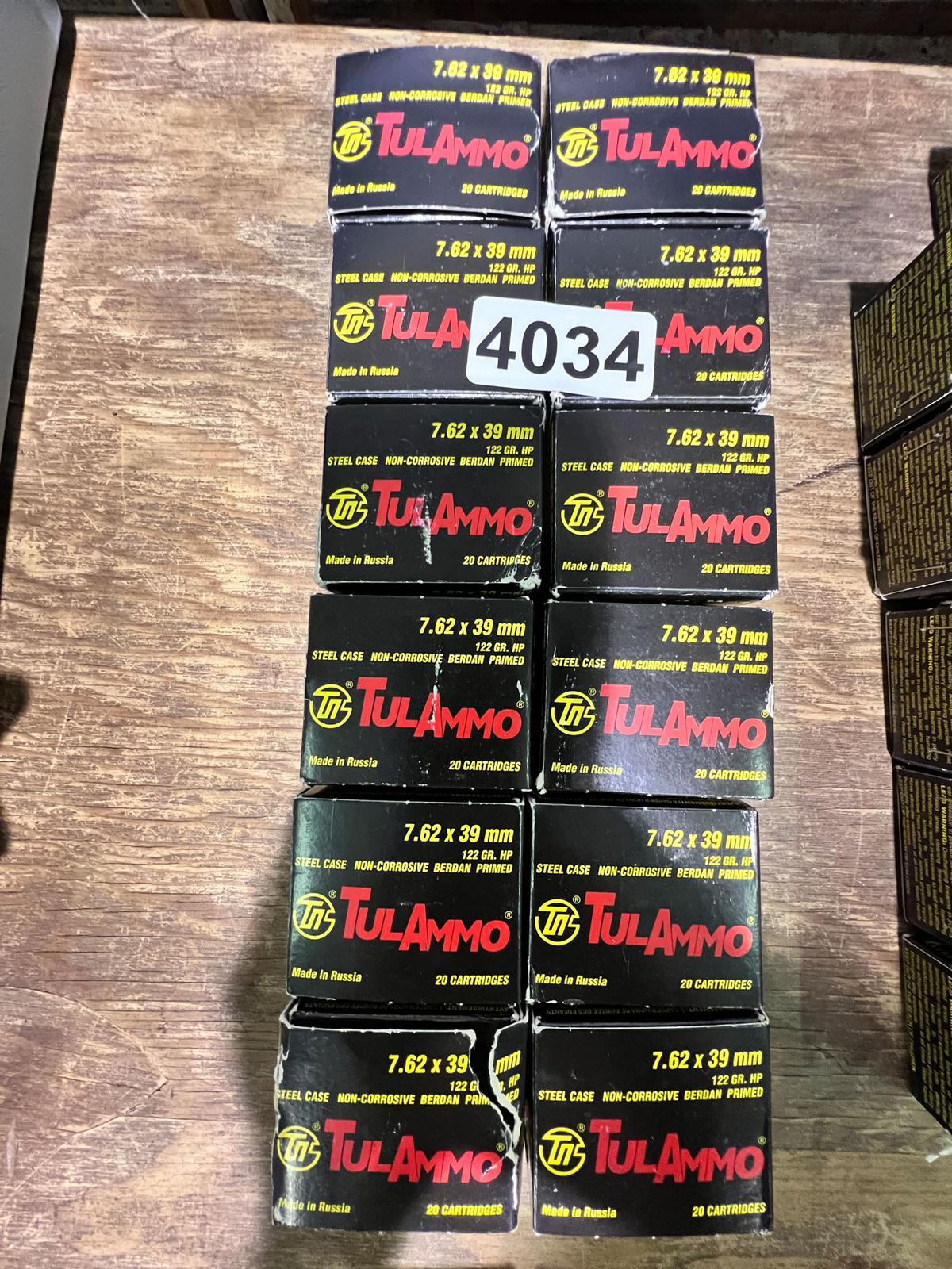 7.62 x 39 ammo