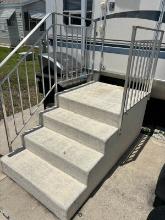 Staircase with handrails