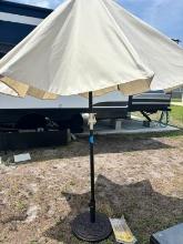 Patio umbrella with base