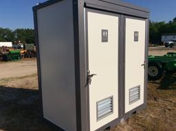 PORTABLE TOILET W/ 2 STALLS