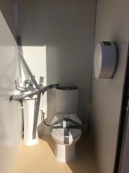 PORTABLE TOILET W/ 2 STALLS
