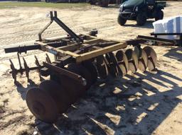 (187)KING KUTTER 7' DISC HARROW