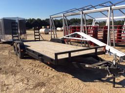 (124)2021 7 X 20 T.A. EQUIPMENT TRAILER