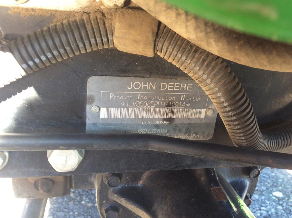 (20)JOHN DEERE 3038E W/ D160 LOADER