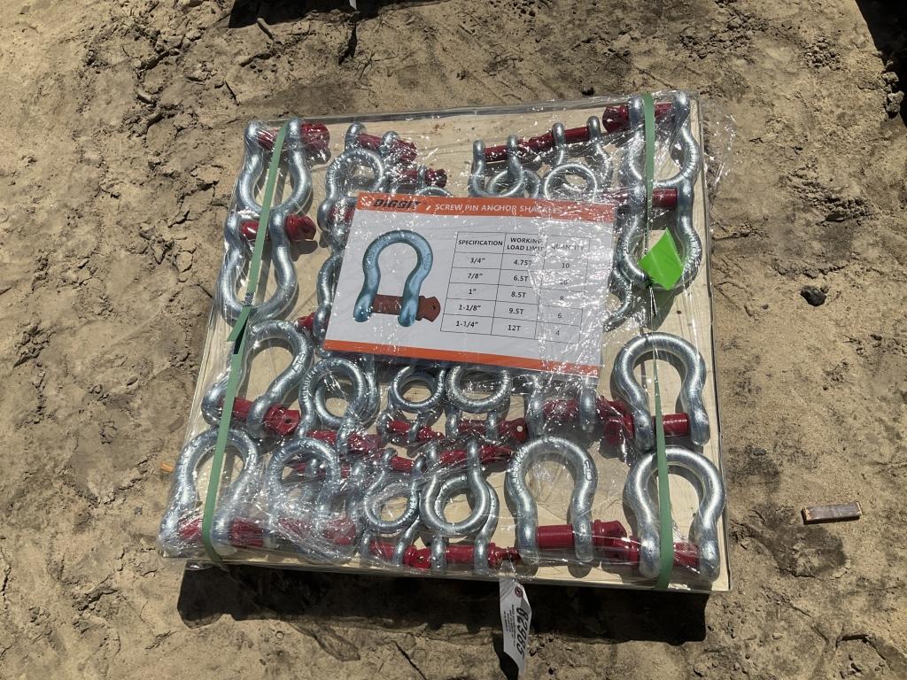 (5)UNUSED PALLET OF SHACKLES