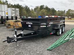 (748)2024 IND. AMERICA 7X14 DUMP TRAILER