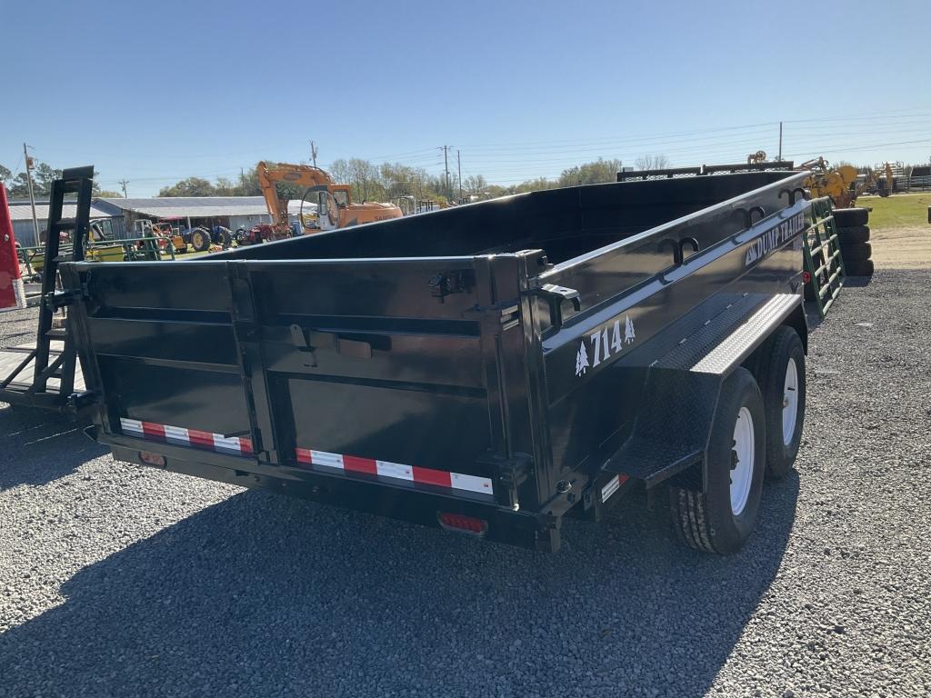 (714)2024 IND. AMERICA 7X14 DUMP TRAILER