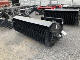 UNUSED WOLVERINE 72" SS HYD. ANGLE BROOM