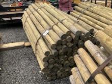 BUNDLE OF 100 - 3" X 7' WOOD POST