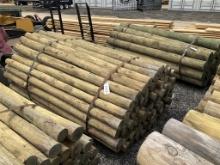 BUNDLE OF 100 - 3" X 7' WOOD POST