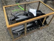 UNUSED MOWERKING SKID STEER AUGER W/ 3 BITS