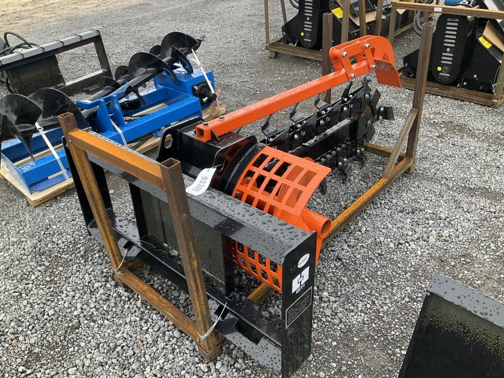 (1058)UNUSED GIYI GY-D380 SKID STEER TRENCHER