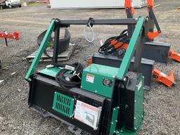 (1156)UNUSED RAYTREE 50" SKID STEER DRUM MULCHER