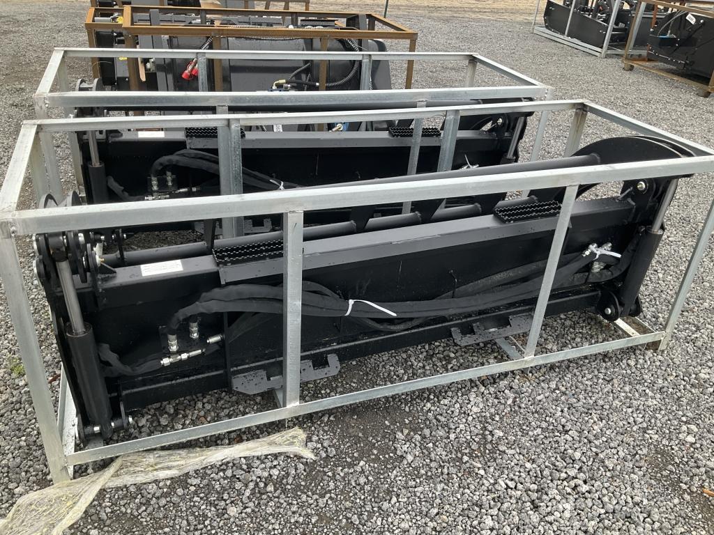 (1053)UNUSED 78" SKID STEER ROOT RAKE GRAPPLE