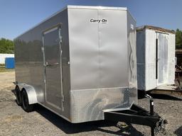 (1218)2024 CARRY-ON 7 X 16 ENCLOSED TRAILER