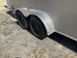 (1218)2024 CARRY-ON 7 X 16 ENCLOSED TRAILER