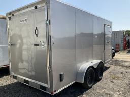 (1218)2024 CARRY-ON 7 X 16 ENCLOSED TRAILER