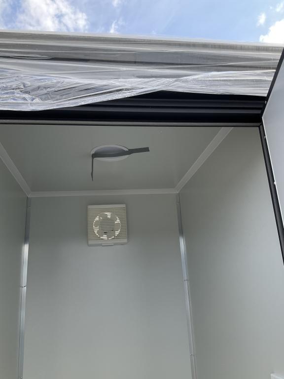(1086)UNUSED PORTABLE TWO STALL TOILET