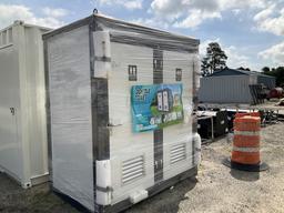 (1086)UNUSED PORTABLE TWO STALL TOILET