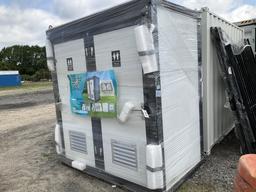 (1086)UNUSED PORTABLE TWO STALL TOILET