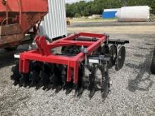 UNUSED IND. AMERICA 6' 3PT OFF-SET DISC HARROW(A)