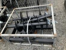 UNUSED JCT SKID STEER AUGER W/ 3 BITS(A)