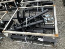 UNUSED JCT SKID STEER AUGER W/ 3 BITS(A)