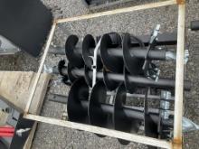 UNUSED JCT SKID STEER AUGER W/ 3 BITS(A)
