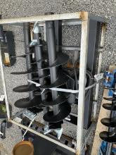 UNUSED JCT SKID STEER AUGER W/ 3 BITS(A)