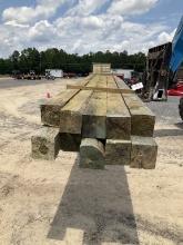 10PCS OF 6 X 6 X 20 TREATED POST(A)
