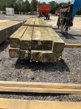 10PCS OF 6 X 6 X 20 TREATED POST(A)
