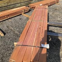 25PCS OF 1 X 4 X 8 CEDAR LUMBER(A)