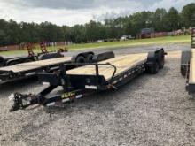 (1195)BIG TEX 7 X 23 LIFT TRAILER - NO TITLE