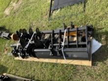 (8)UNUSED MIVA MINI EXCAVATOR ATTACHMENTS
