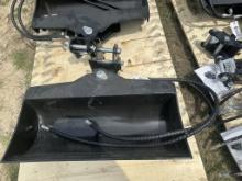 UNUSED TPM MINI EXCAVATOR 32" HYD. TILT BUCKET