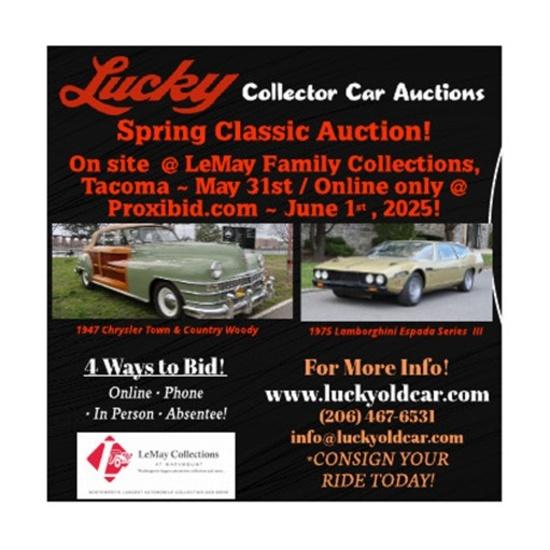 Lucky Collector Car Auction May 31st-2