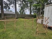 NO RESERVE - Three Wooden Drying Racks