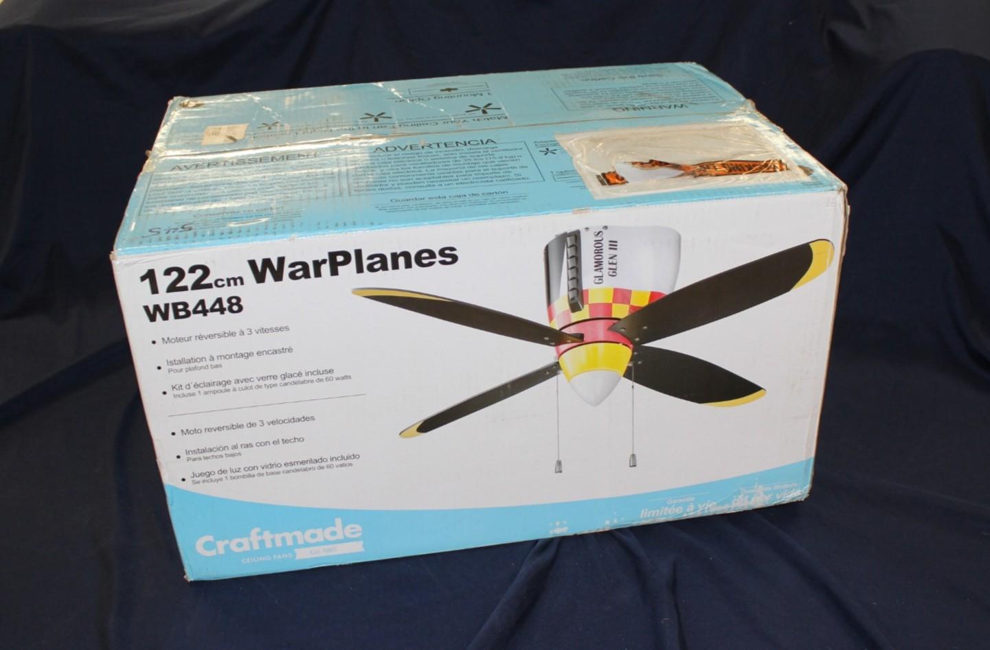 NO RESERVE - P51 Mustang Ceiling Fan